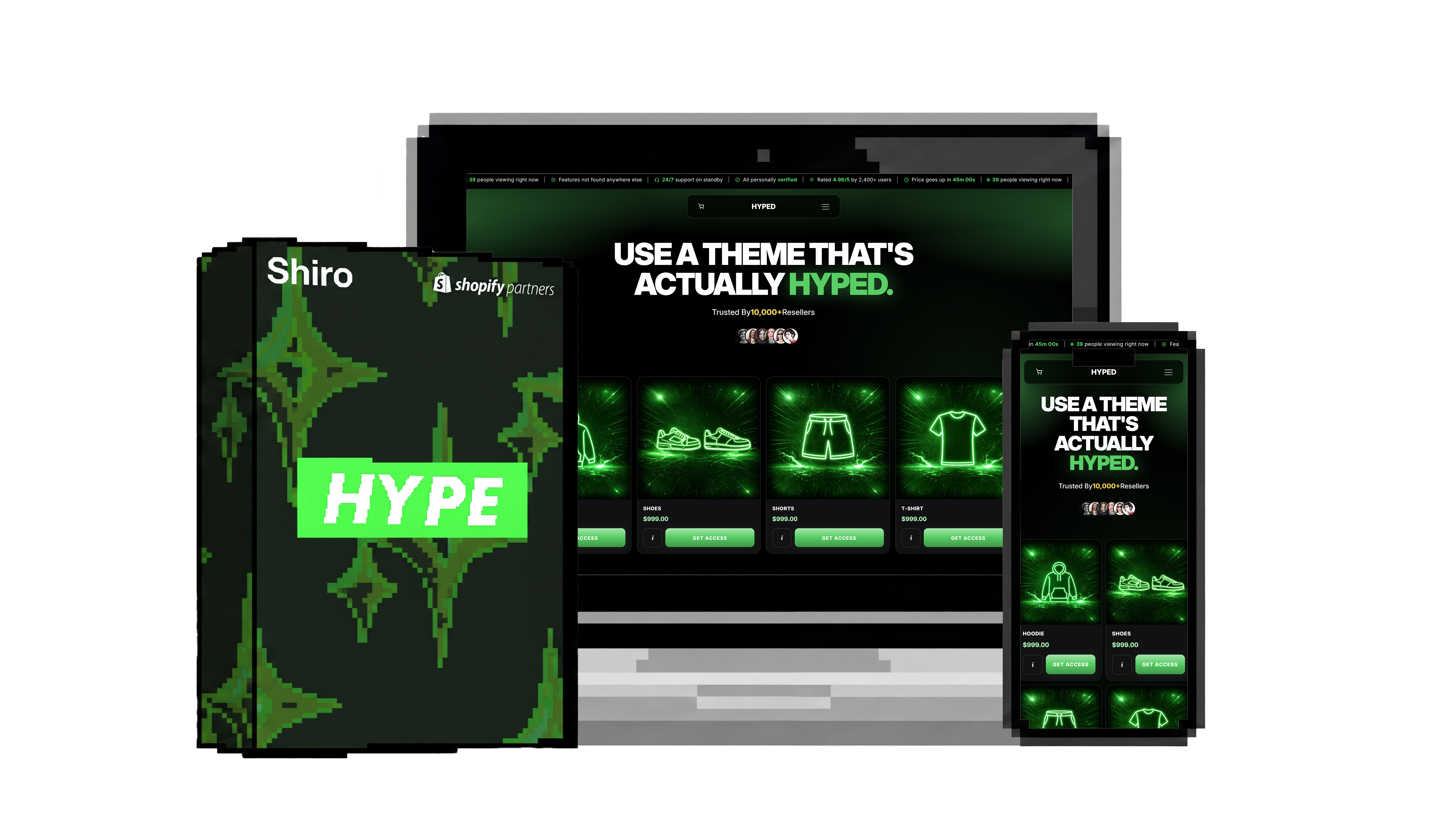 HYPED theme preview